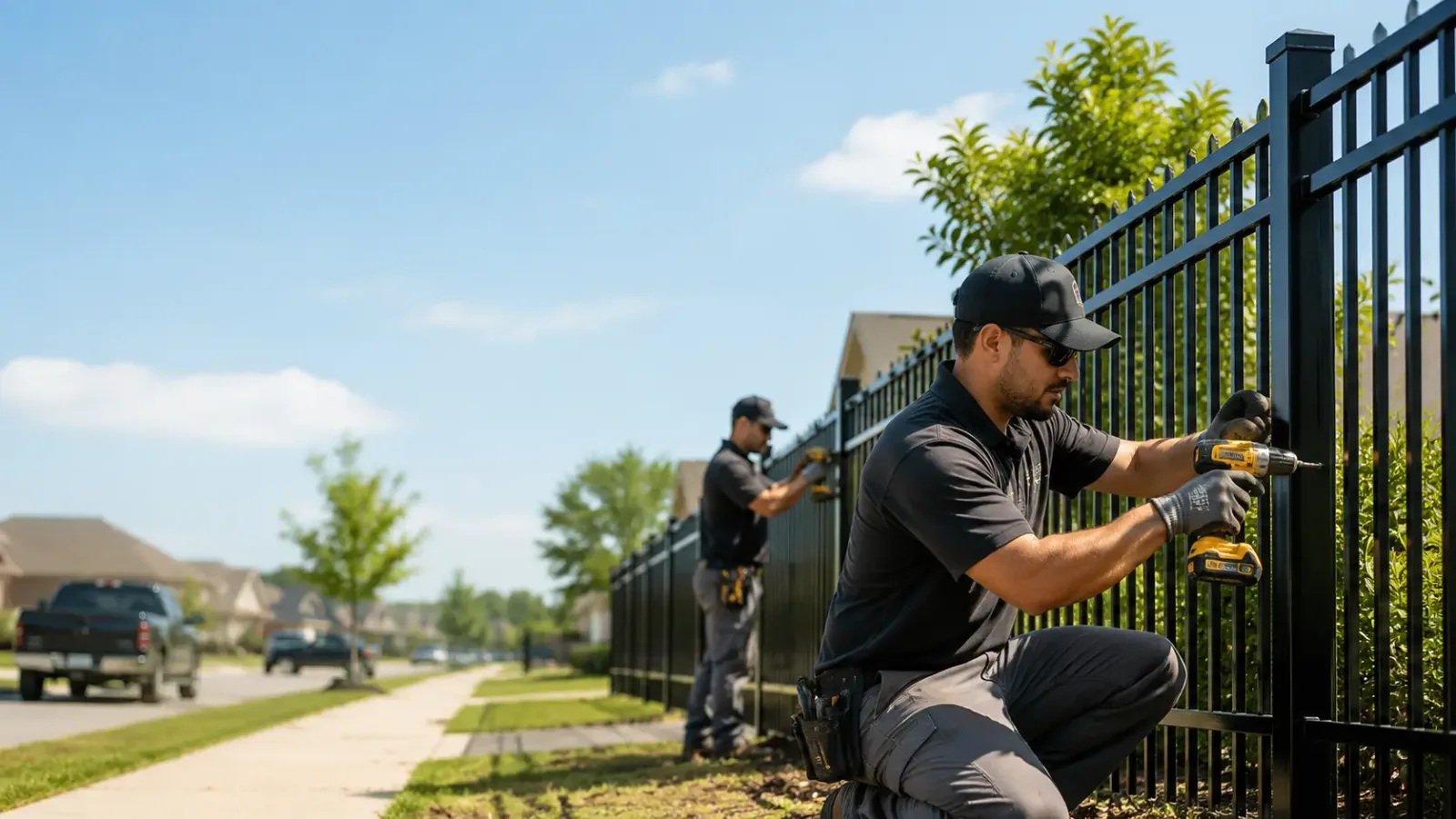 Metal Fence Installation in Bellville, TX